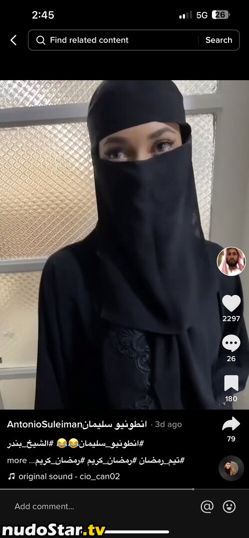Antonio Suleiman Niqab / Hijab Nude OnlyFans Leaked Photo #3
