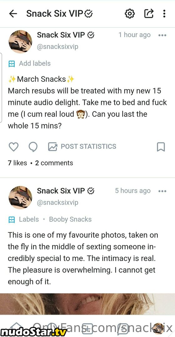 snacks215 / snacksixfree Nude OnlyFans Leaked Photo #38